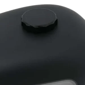 Deluxe Scalloped Gas Cap Zwart Harley-Davidson