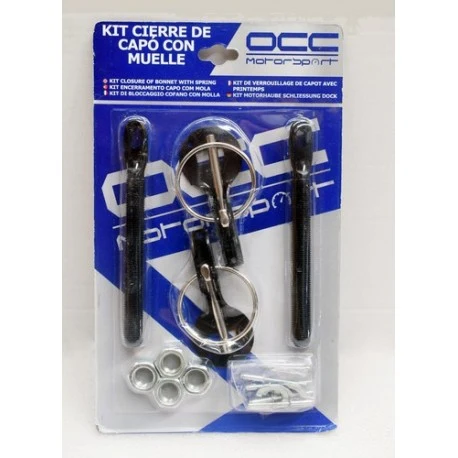 KIT CIERRE CAPOT MUELLE NEGRO OCC MOTORSPORT