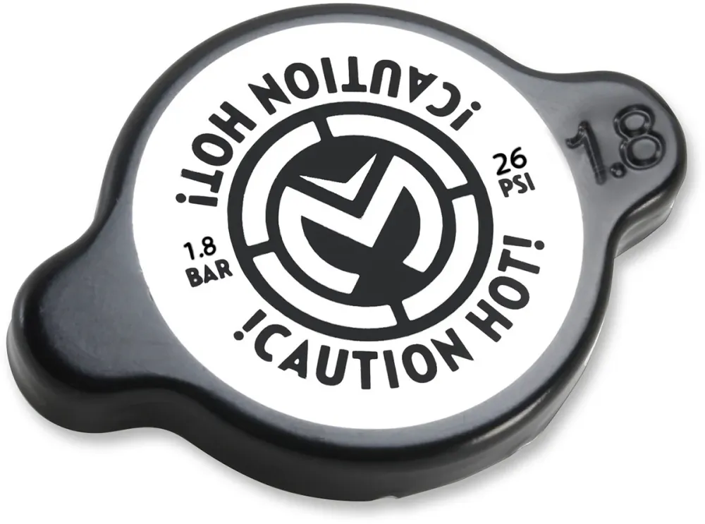 MOOSE RACING HARD-PARTS HIGH PRESSURE RADIATOR CAPS RADIATOR CAP 1.8 BAR BLK