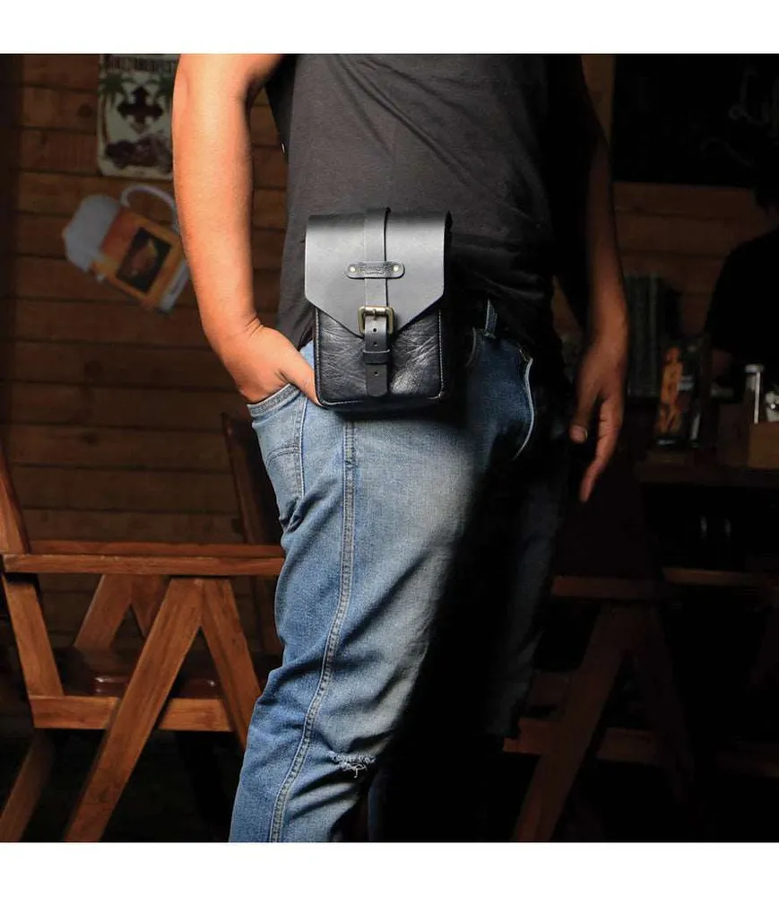 Tank Bag Moto Oud - Black - Trip Machine