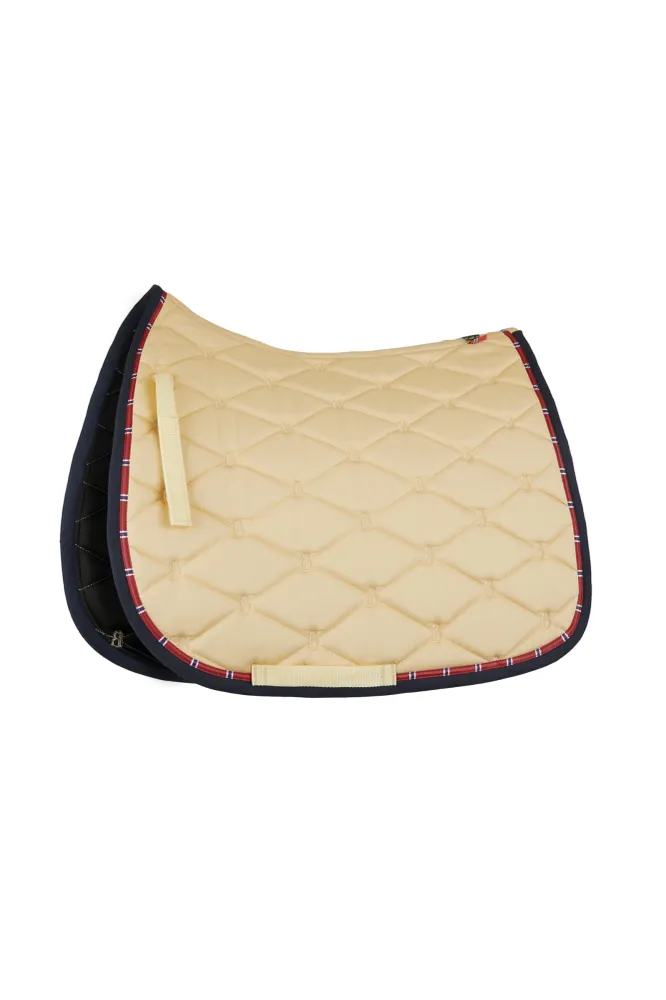 Amory All Purpose Saddle Pad Monogram Embroidery Weathered Teak Lichtbruin F