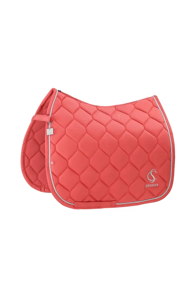Classic Sports SS25 Sparkle Dressage Saddle Pad zalmroze blossom F