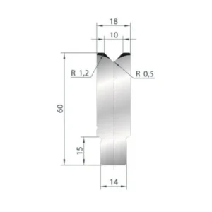 Part No. 3161 @ 835mm 88 Degree Die Insert