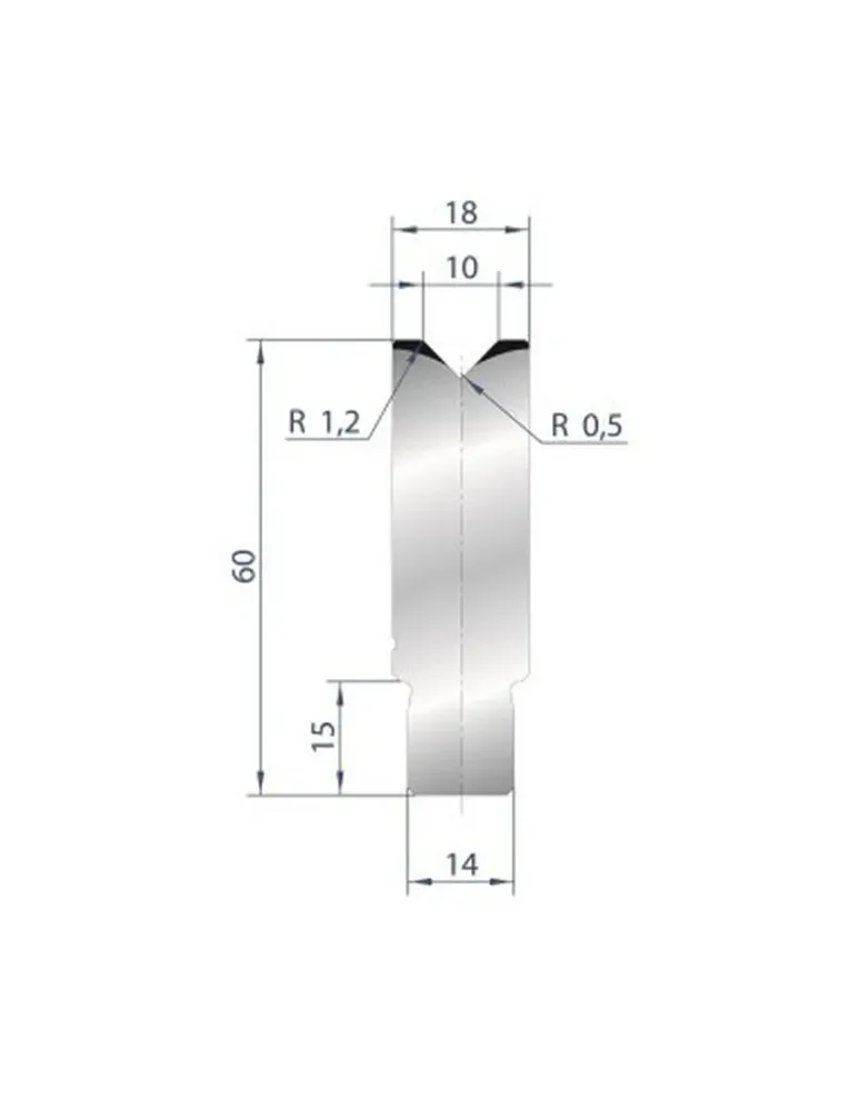 Part No. 3161 @ 835mm 88 Degree Die Insert