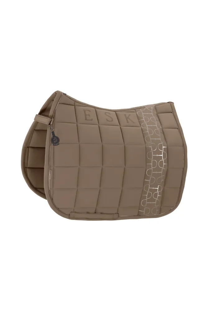 Platinum 25 Big Square Softshell Dressage Saddle Pad Smoky Taupe P