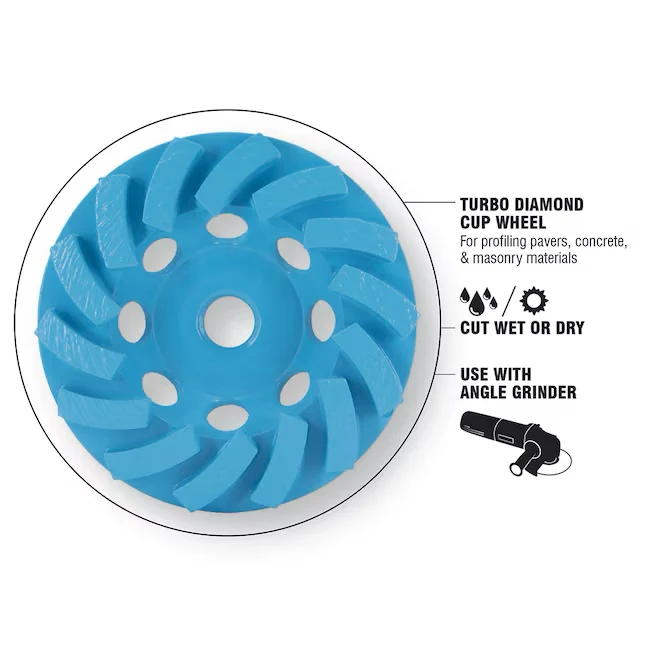 Spyder Diamond Bite 4- Diamond Cup Wheel