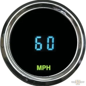 Round Mini Speedometer Chrome 52.388 mm Harley-Davidson