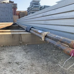 1" NPS, Schedule XS ASTM A335/ASME SA335 Gr. P22 Carbon Staal Pipe, 18.75ft. met afneembare kogelkop