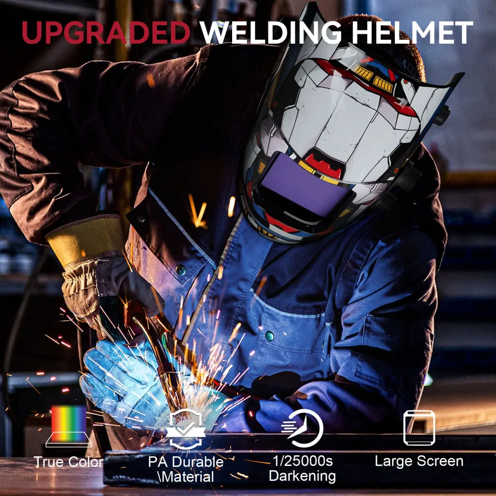 True View Solar Power Welding Helmet Mobile Suit VisionMax X200