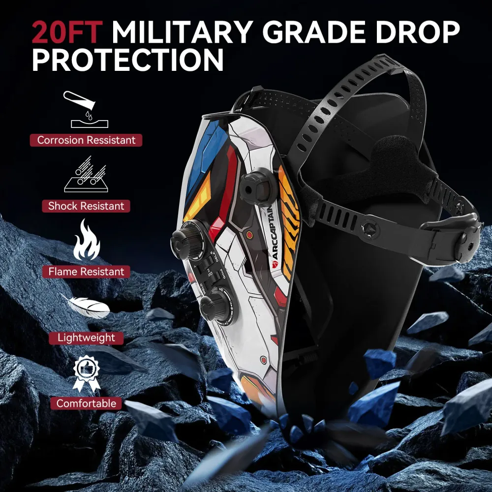True View Solar Power Welding Helmet Mobile Suit VisionMax X200