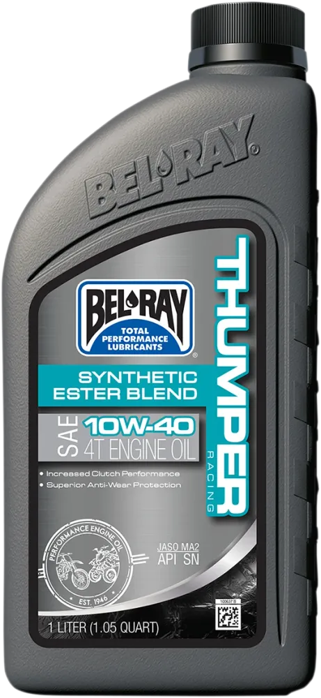 Aceite Motor 10W-40 Bel-Ray Thumper Racing Sintetico Blend 20L Vat