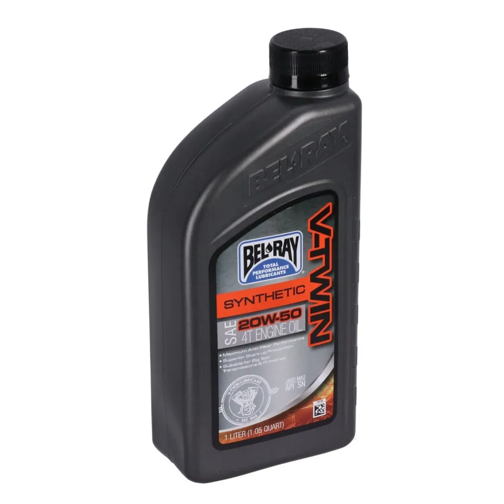 Aceite Sintético Motor Bel-Ray 20W50 1L Para Harley Davidson V-Twin - Directe Pasvorm