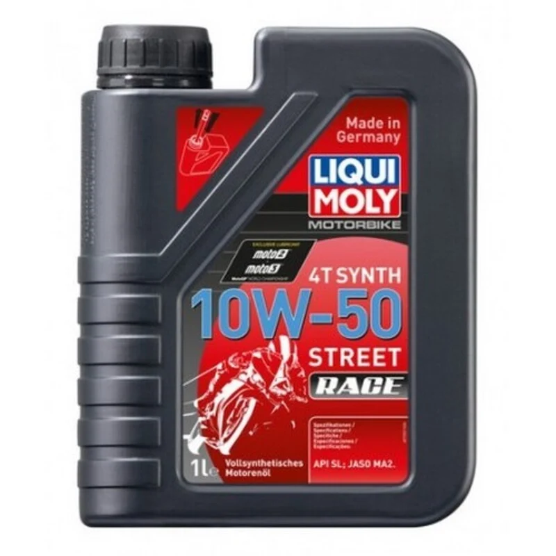 Botella de 1L aceite Liqui Moly 100% sintético 10W-50 Street Race 20L Vat