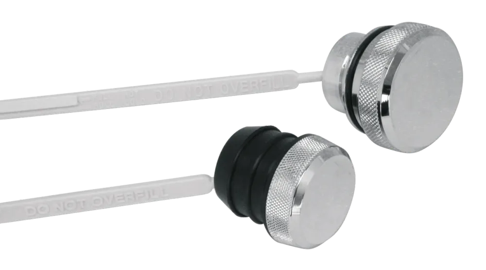 Tapon Cromado Con Medidor Depositos De Aceite Para Harley-Davidson met Roestpreventie