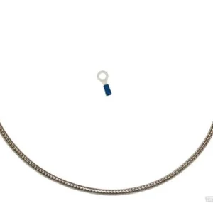 Olievuller Oil Sending Harness Cover, Stainless Braided And Clear Coated, Stock Length, Universeel Fittment Harley-Davidson