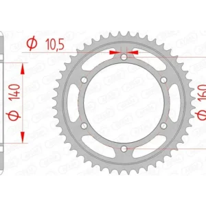 Corona AFAM acero estándar 16701 - Paso 530