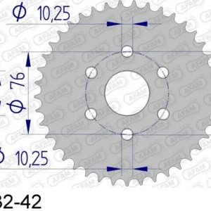 Corona AFAM aluminio ultraligera 11207 - Paso 415