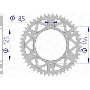 Corona AFAM aluminio ultraligera autolimpiable 15203 - Paso 520