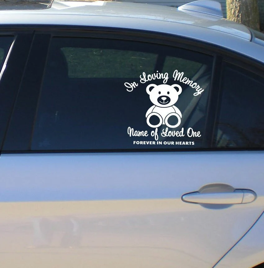Interieur Bear Loving Memory Car Decal