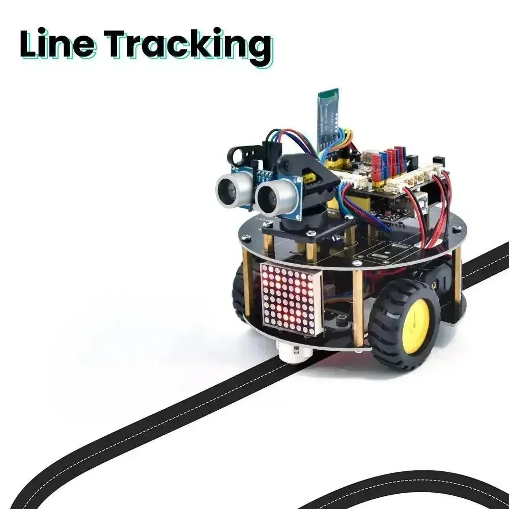 Keyestudio Slim Little Turtle Robot Car V3.0 Arduino STEM Programable Robot Kit
