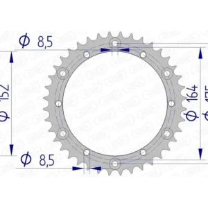 Klimaatbestendig Corona AFAM aluminio 13500 - Paso 520