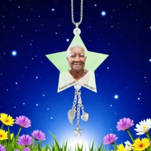 Klimaatbestendig Star Loving Memory Memorial Car Charm
