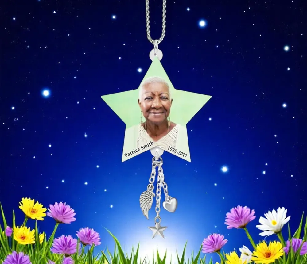 Klimaatbestendig Star Loving Memory Memorial Car Charm