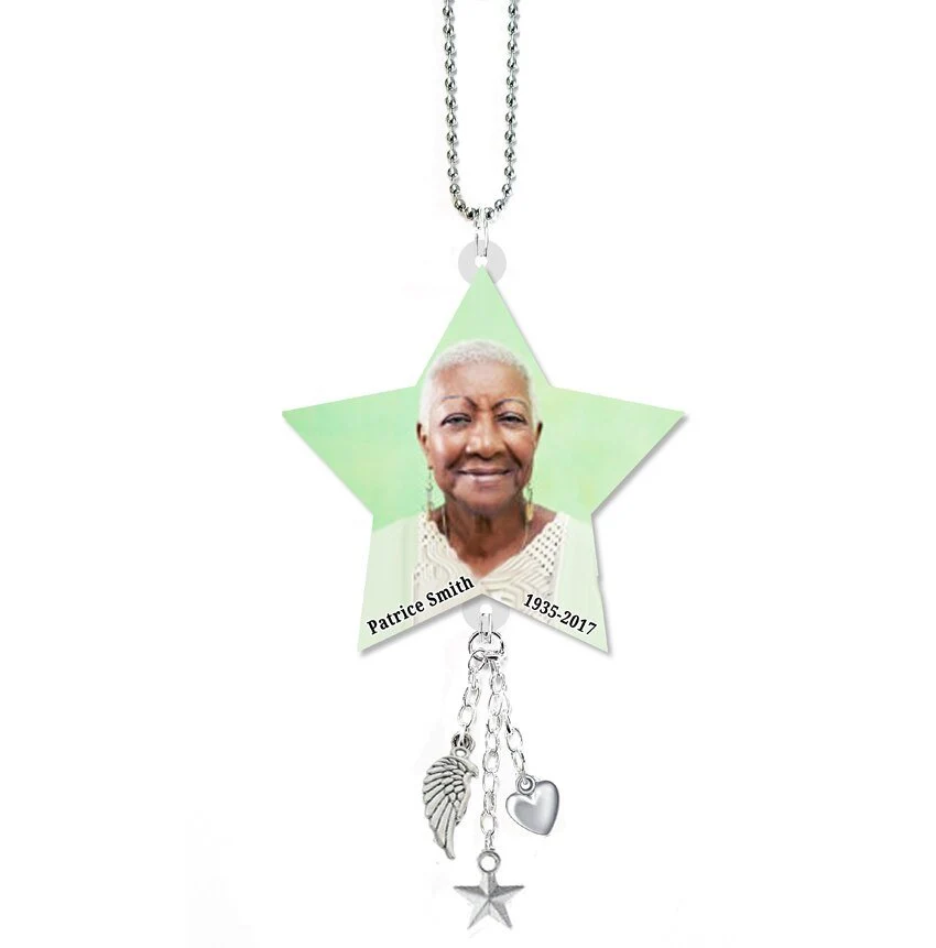 Klimaatbestendig Star Loving Memory Memorial Car Charm
