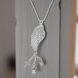 Motorruimte Kwikzilver Angel Wings Memorial Car Charm