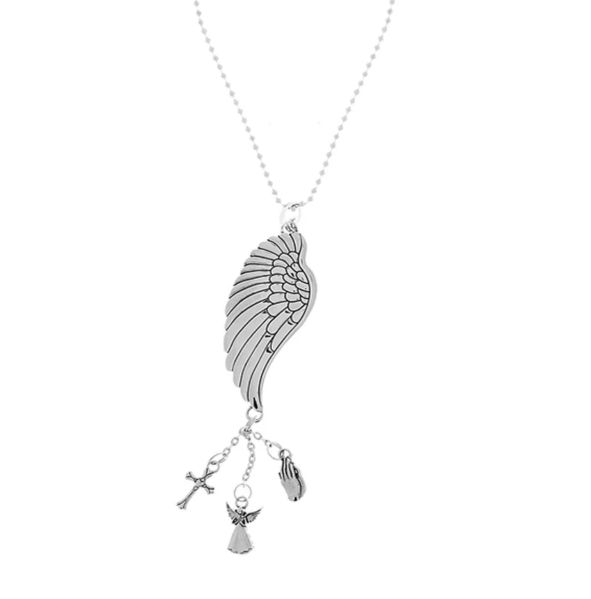 Motorruimte Kwikzilver Angel Wings Memorial Car Charm