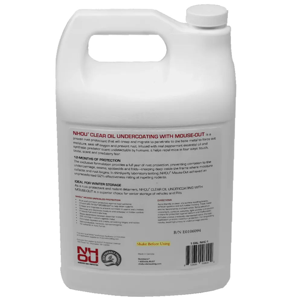 NHOU Undercoating Oil Glashelder 1 Gallon