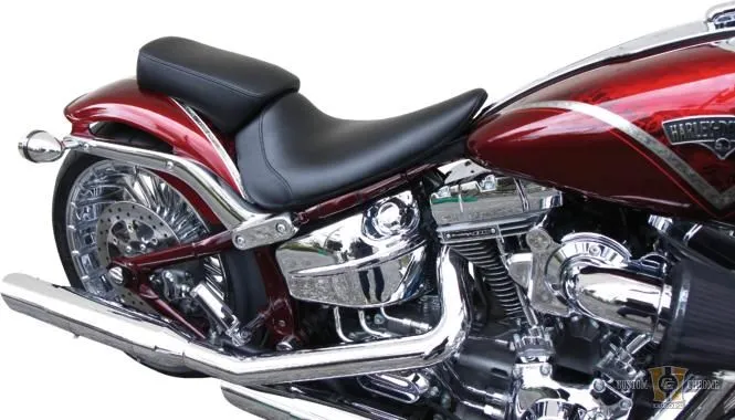 Breakout Custom Gelikt Pillion Pad Black Synthetic Leather Urethane Harley-Davidson Roestvrij | Duurzaam
