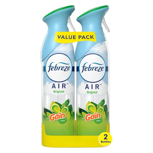 Febreze Air 8.8-oz Gain Origineel Dispenser Air Freshener (2-Pack) met microvezeldoek