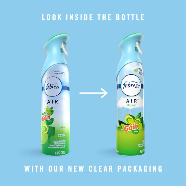 Febreze Air 8.8-oz Gain Origineel Dispenser Air Freshener (2-Pack) met microvezeldoek