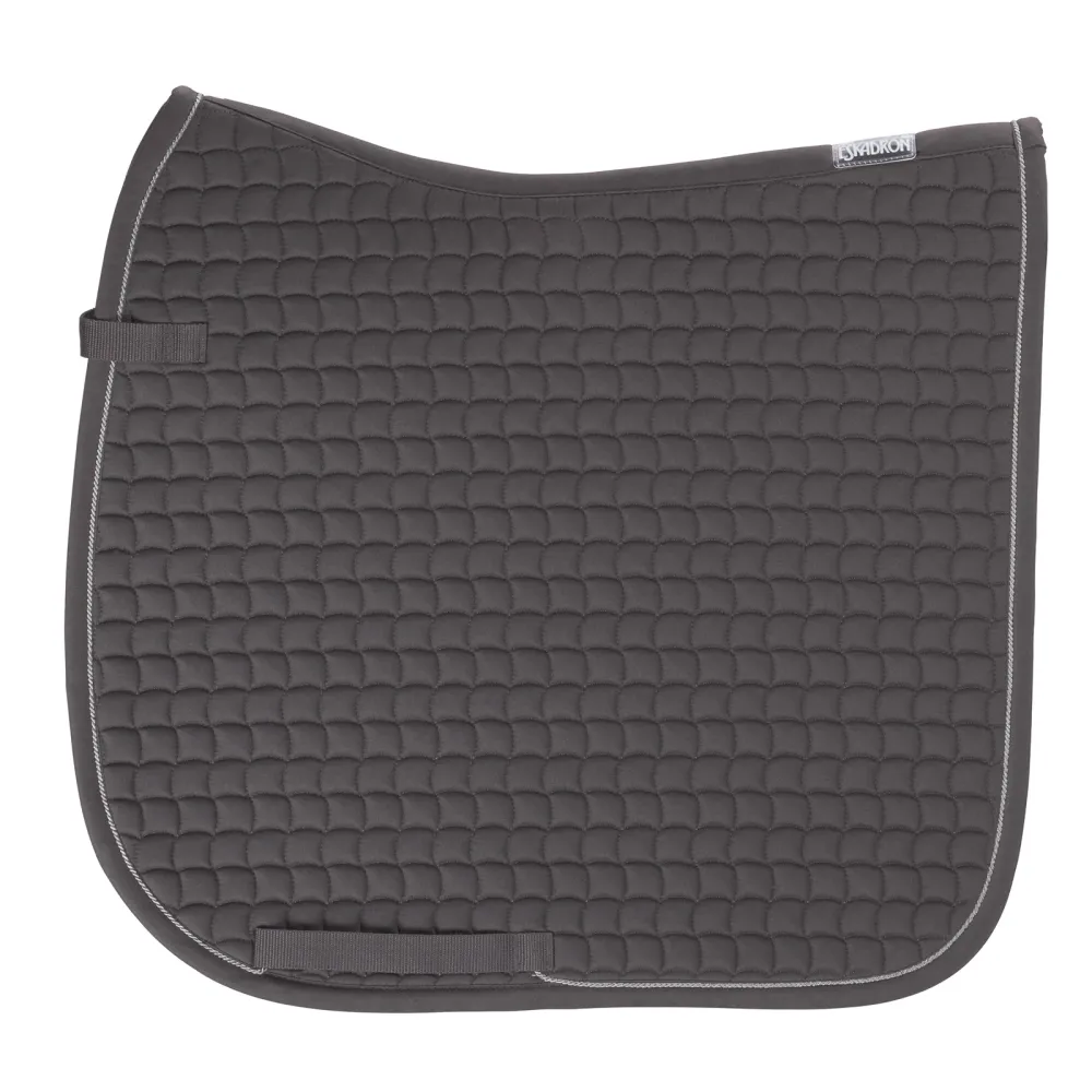 Cotton Silver Dressage Saddle Pad Anthracite P