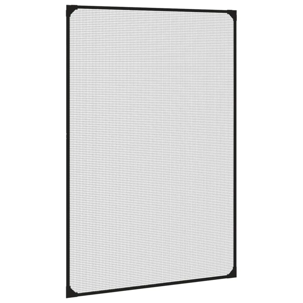 Insectenhor voor ramen magnetisch 80x120 cm antracietkleurig