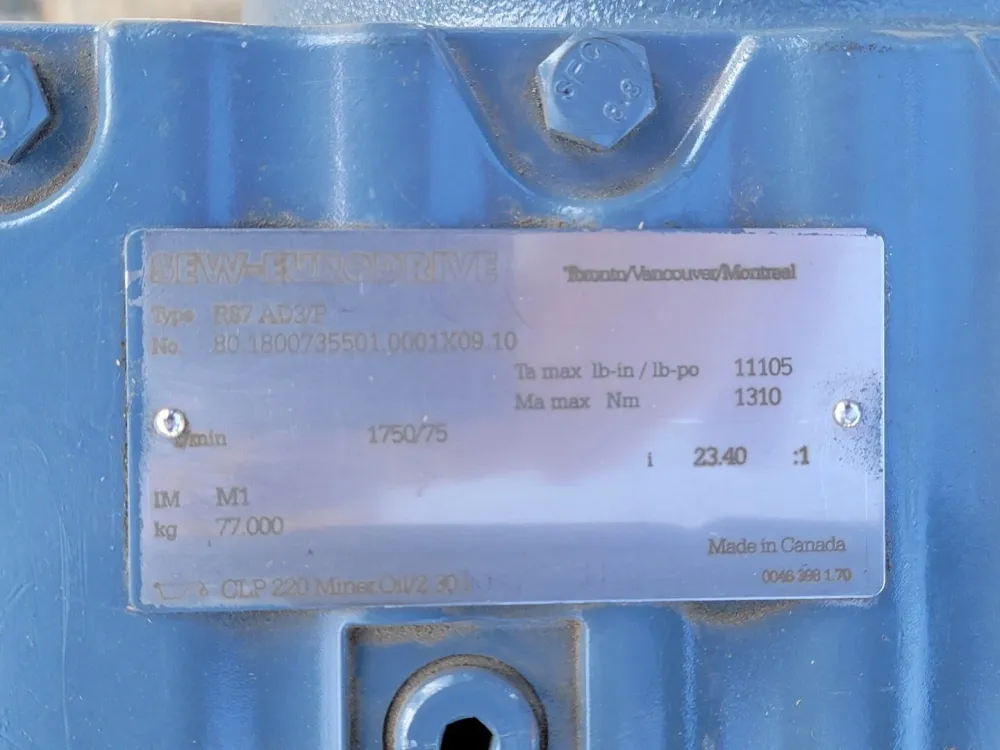 23.40:1 Ratio Gear Reducer R87 AD3/P