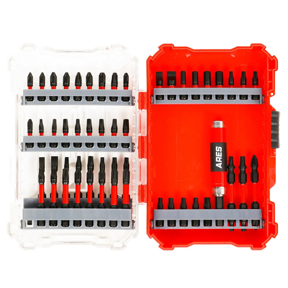 ARES 31022 - 52-Piece Torsion Power Bit Set Sliding Bit Holder