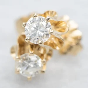 Buttercup Set Diamond Stud Earrings