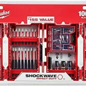 Milwaukee Shockwave Impact Duty Legering Steel Drill and Screw Driver Bit Set (100-Piece)