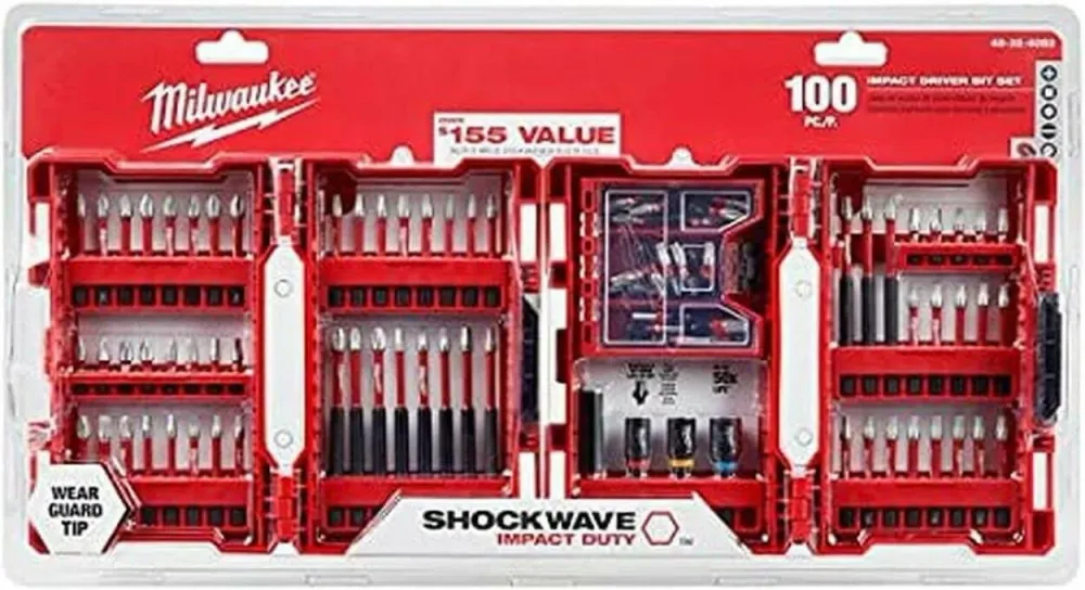 Milwaukee Shockwave Impact Duty Legering Steel Drill and Screw Driver Bit Set (100-Piece)