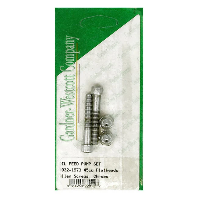 Gw Oil Feed Pump Screw Set Harley-Davidson