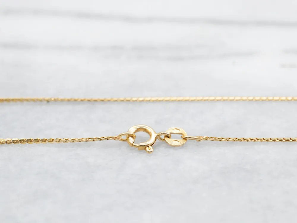 Serpentine Chain Spring Ring Clasp