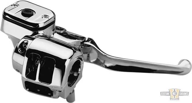 Smooth Contour Brake Master Cylinder Kit Verchroomd 11/16" Harley-Davidson