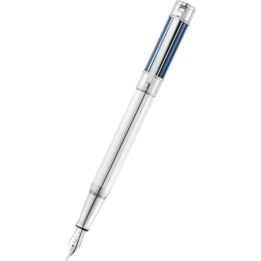Waldmann Commander 23 Fountain Pen - Blauw Steel