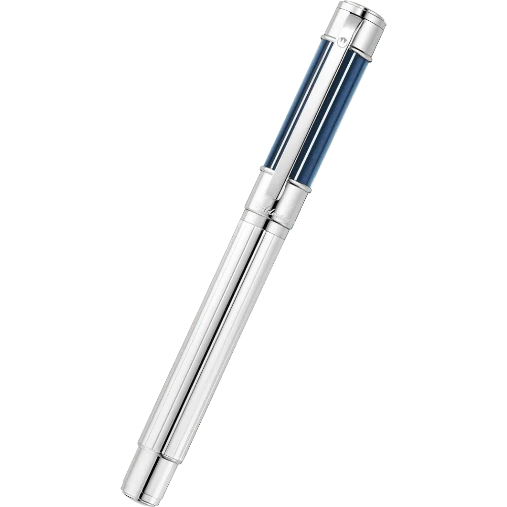 Waldmann Commander 23 Fountain Pen - Blauw Steel