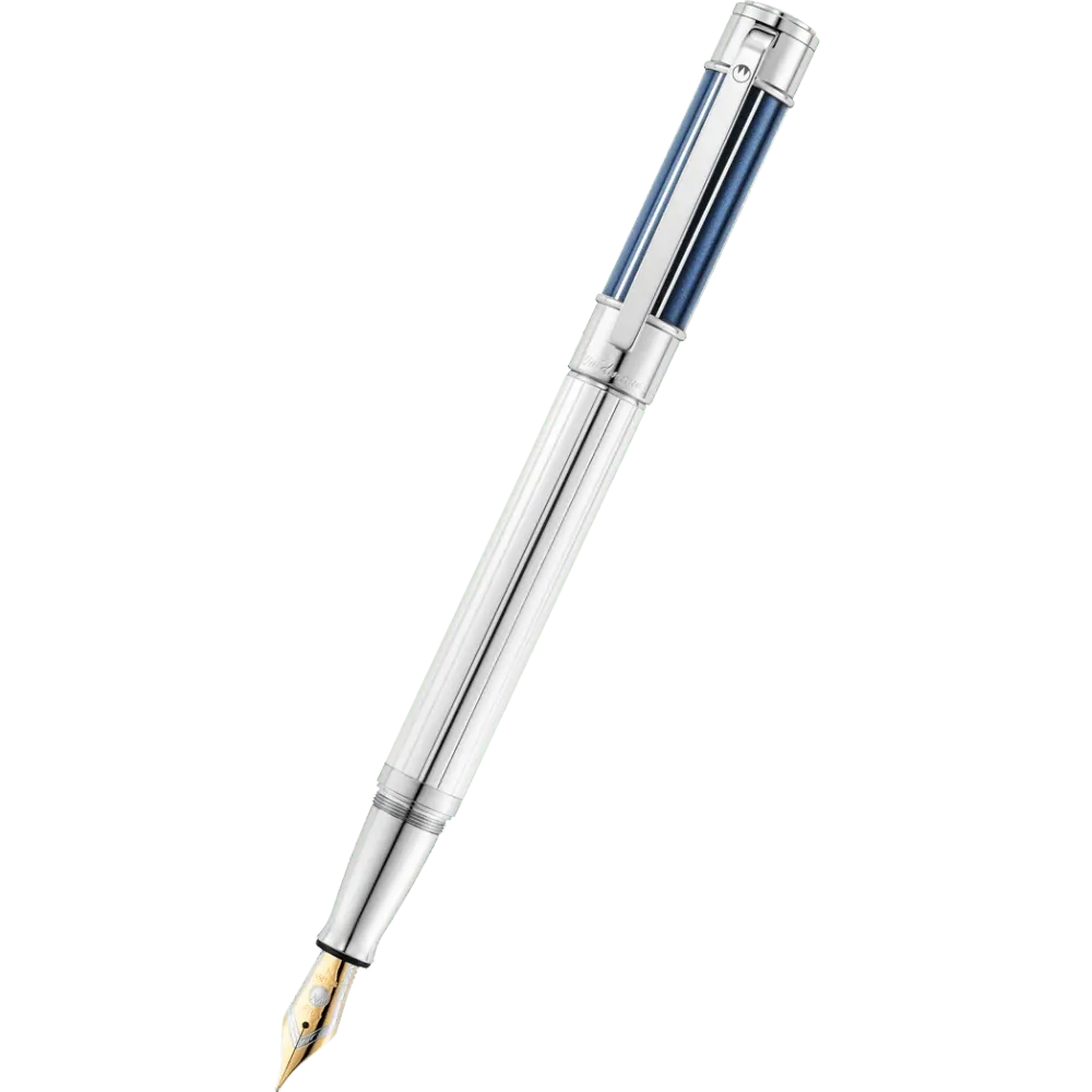 Waldmann Commander 23 Fountain Pen - Blauw Steel