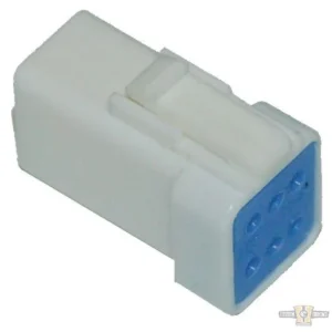 JST 6-Position Receptacle Sneeuwwit Harley-Davidson