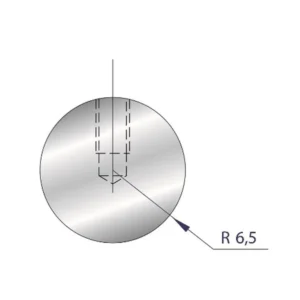 Part No. 1187 @ 835mm R=6,5 Compact Radius Element