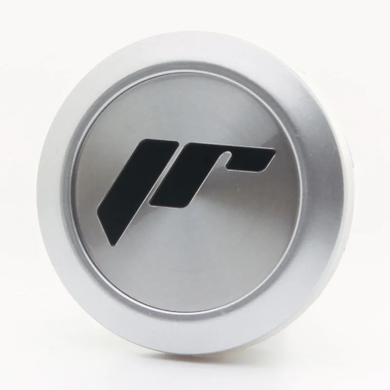 Gegarandeerde Pasvorm Japan Racing Center Cap JR-10 Flat Type - Zilver